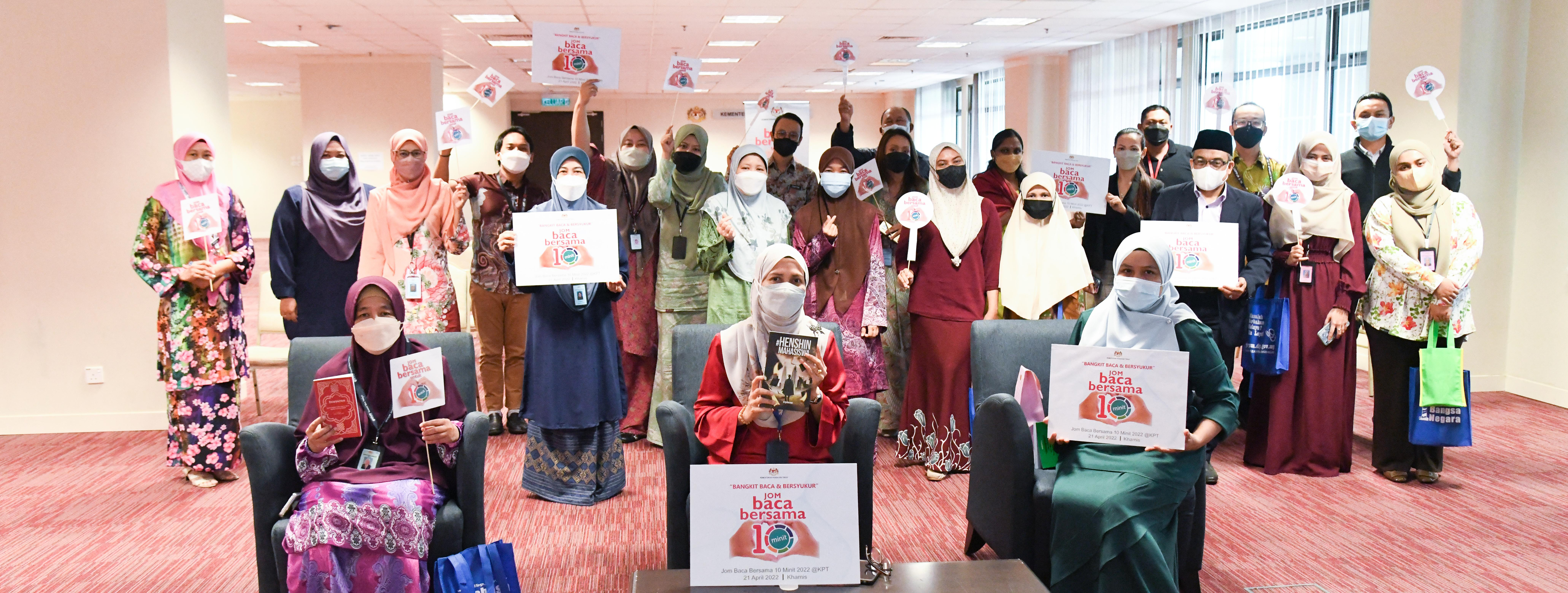 Pusat Sumber KPT anjur Program Jom Baca Bersama 10 Minit 2022@KPT