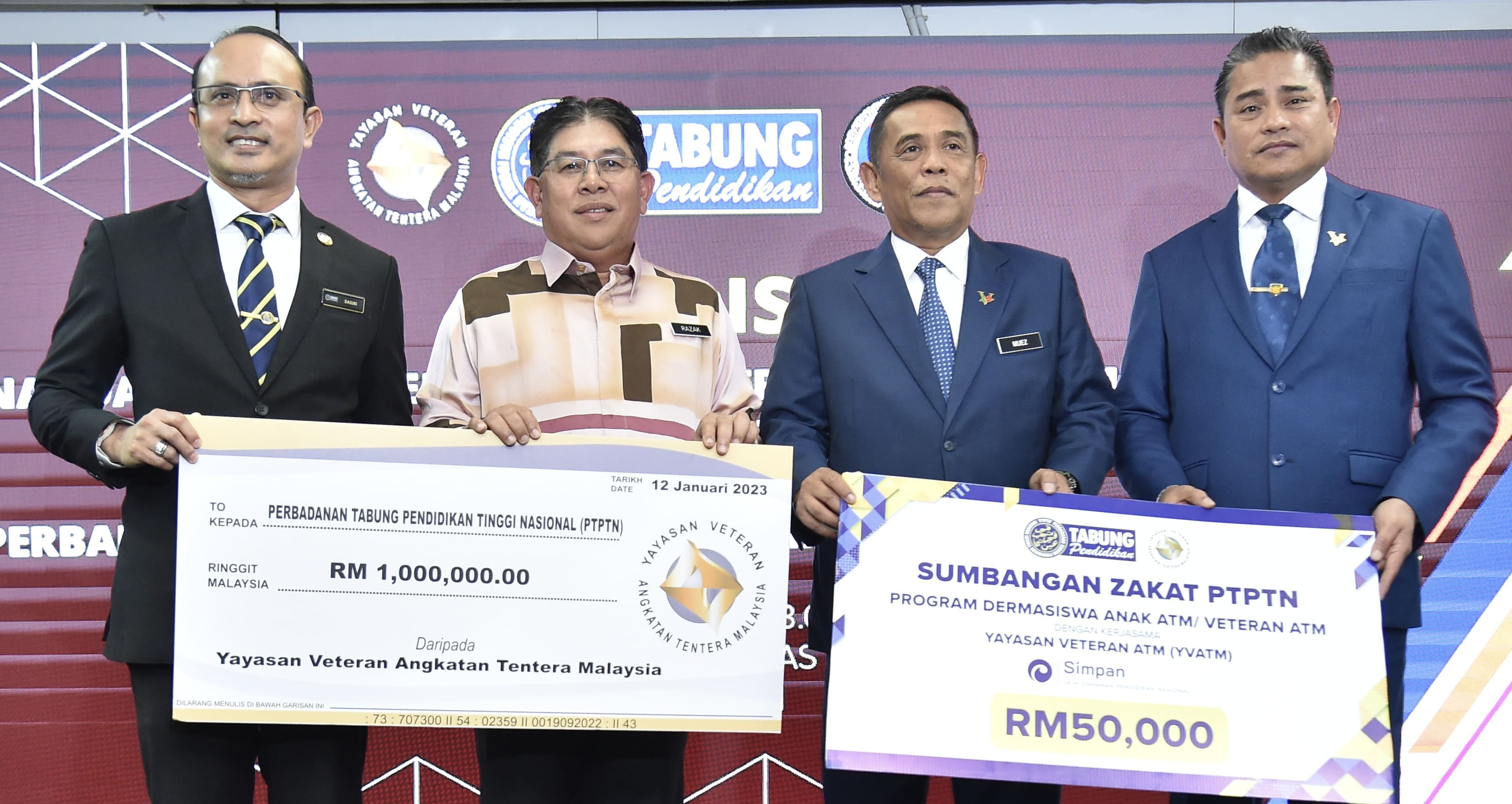 PTPTN dan YVATM Jalin Kerjasama Strategik Untuk Manfaat Anak-anak Veteran ATM