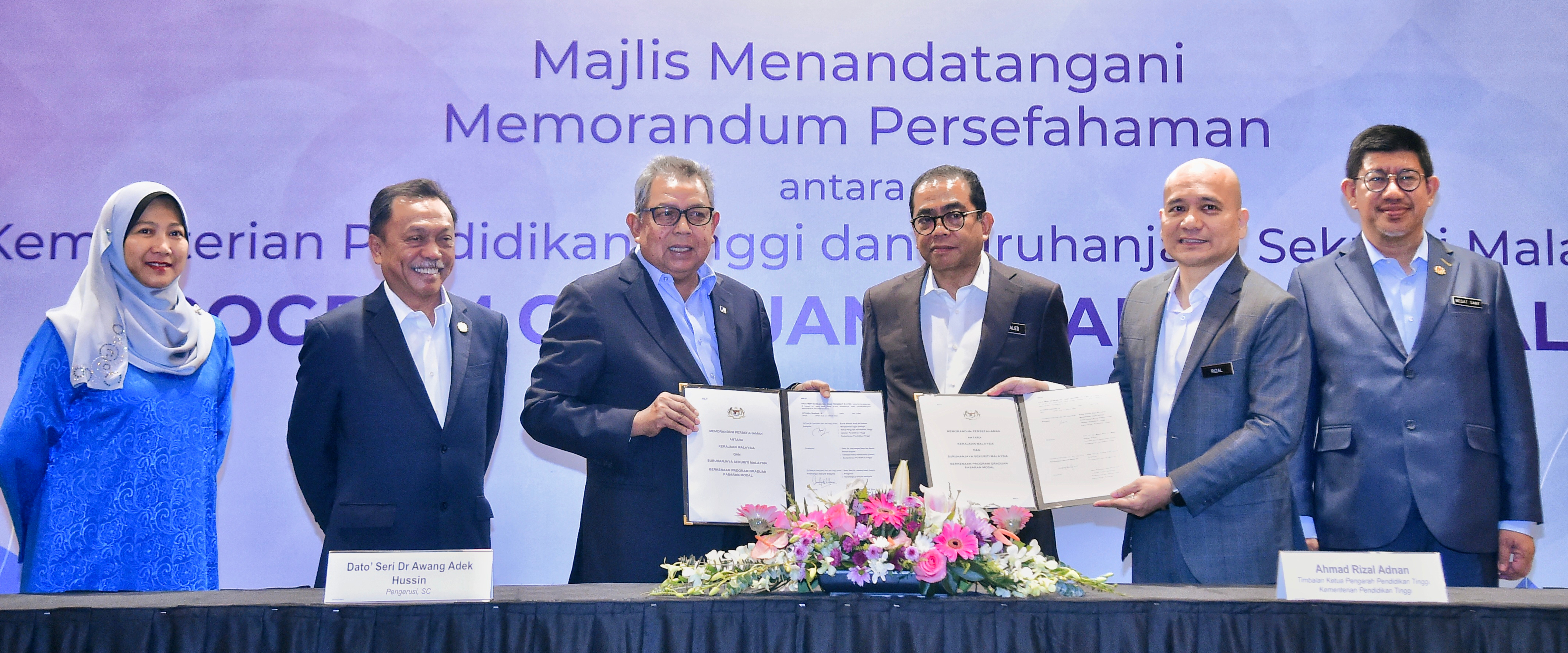 KPT-SC Meterai Kerjasama Tingkat Kebolehpasaran Graduan Dalam Pasaran Modal