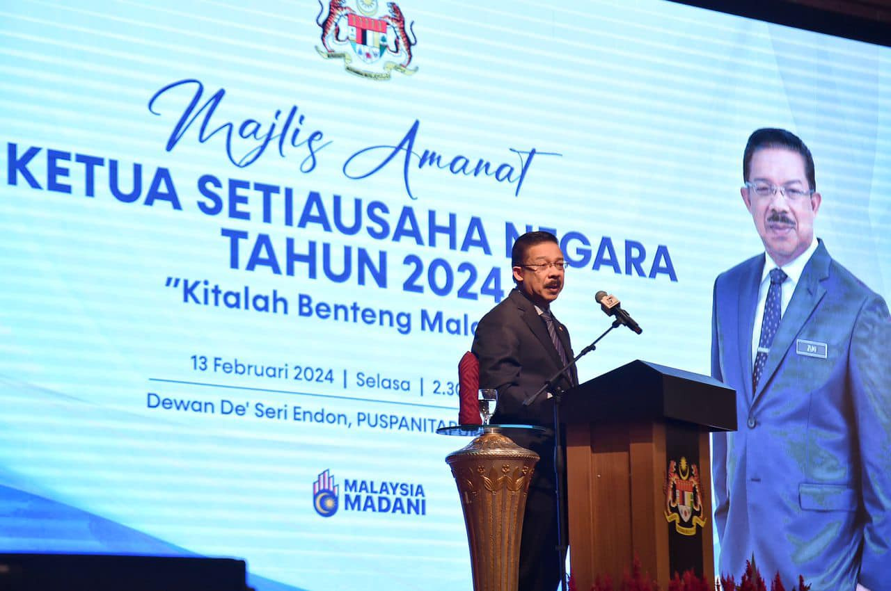 Pengurusan Tertinggi KPT Menghadiri Majlis Amanat KSN Tahun 2024