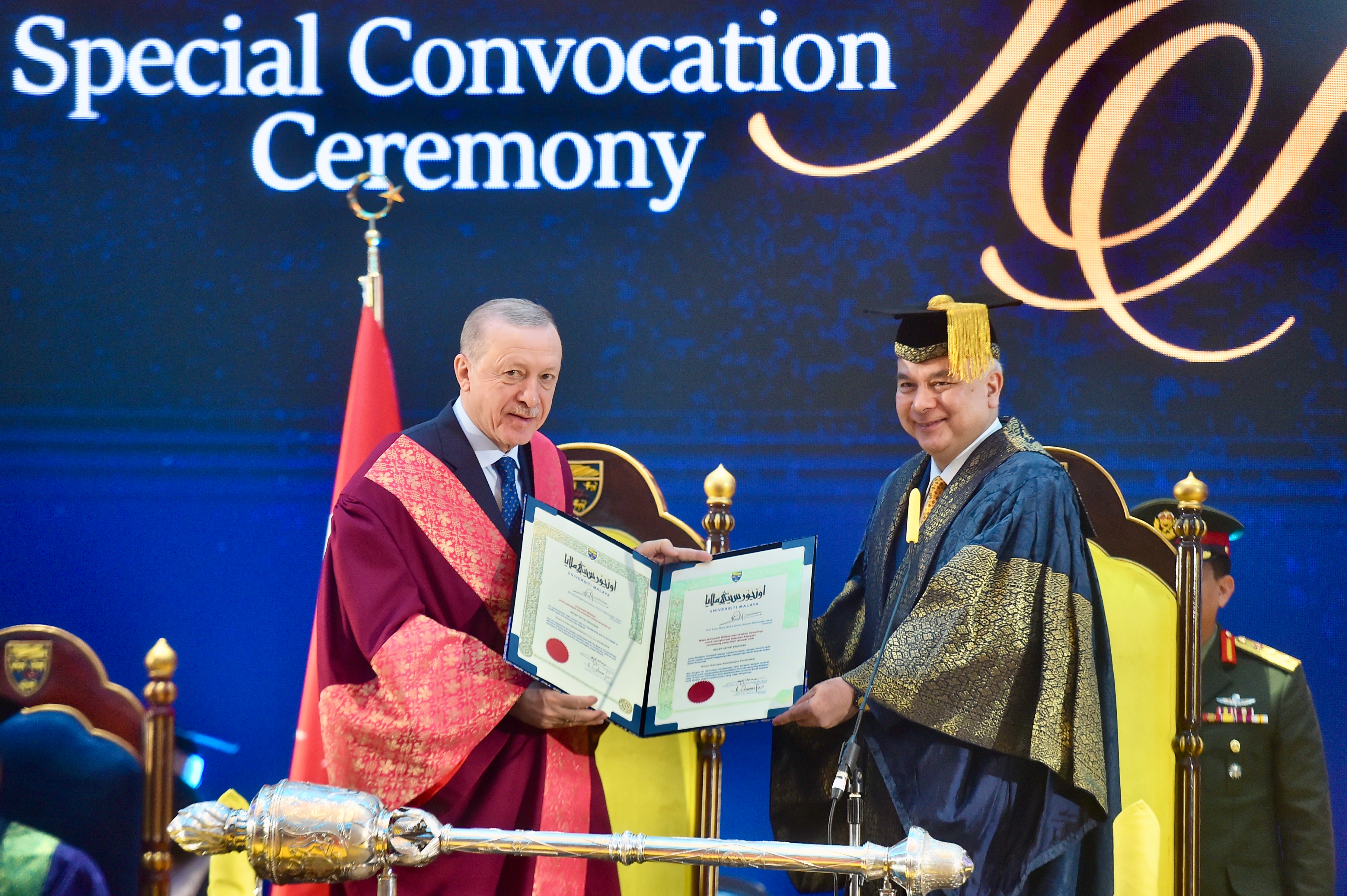 Presiden Erdoğan Dianugerahkan Ijazah Kehormat Doktor Hubungan Antarabangsa Um