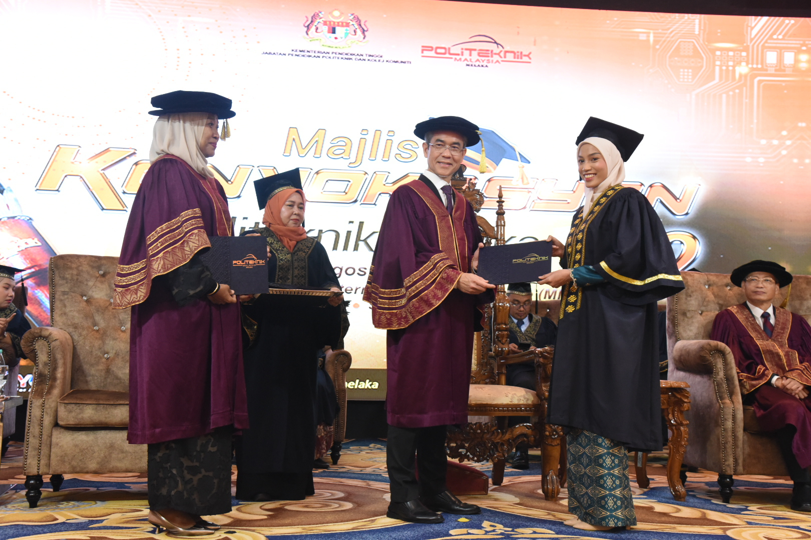 Majlis Konvokesyen Politeknik Melaka Kali Ke-22 Dirasmikan Ketua Setiausaha KPT