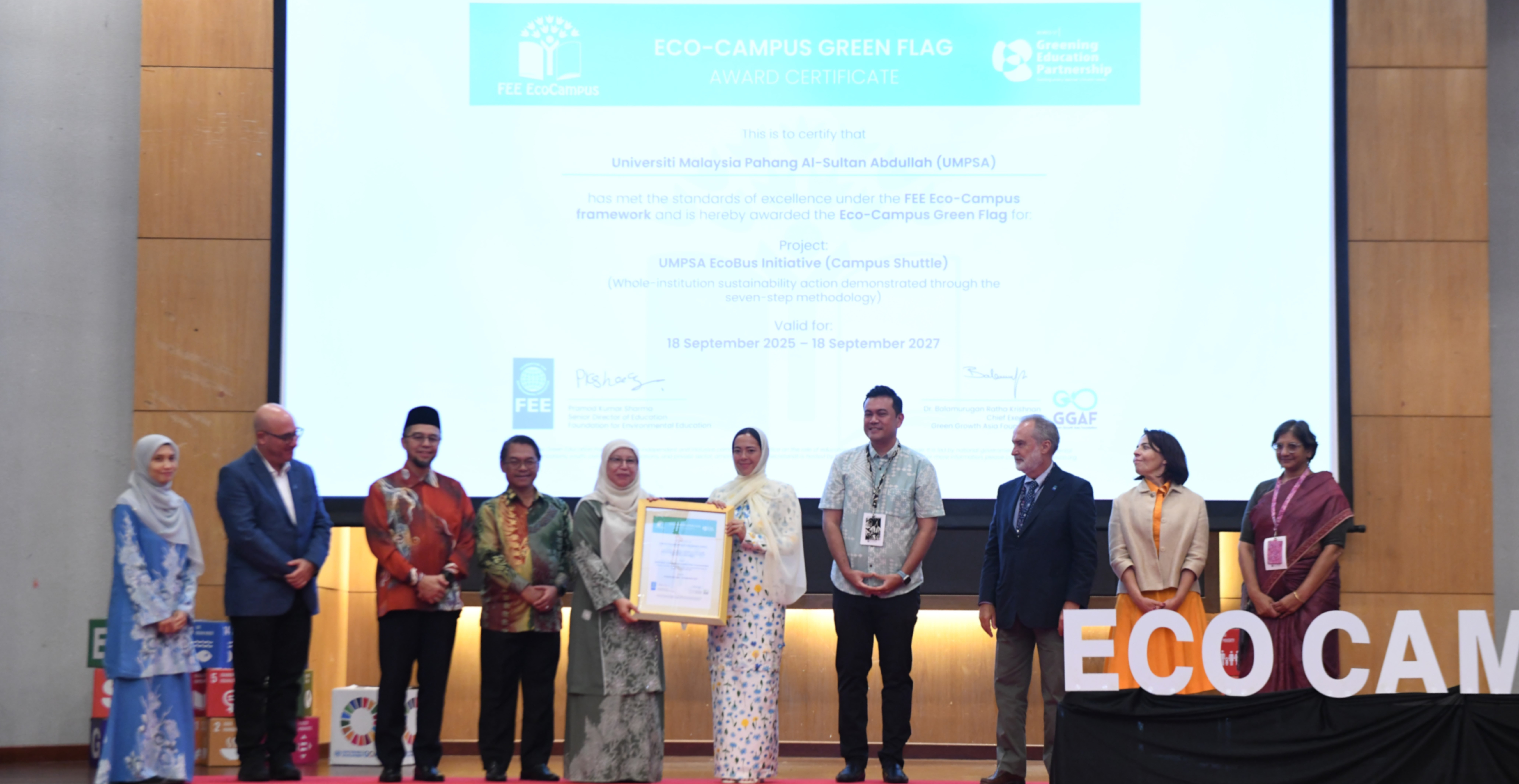 UMPSA Cipta Sejarah Terima Pengiktirafan Ecocampus Green Flag