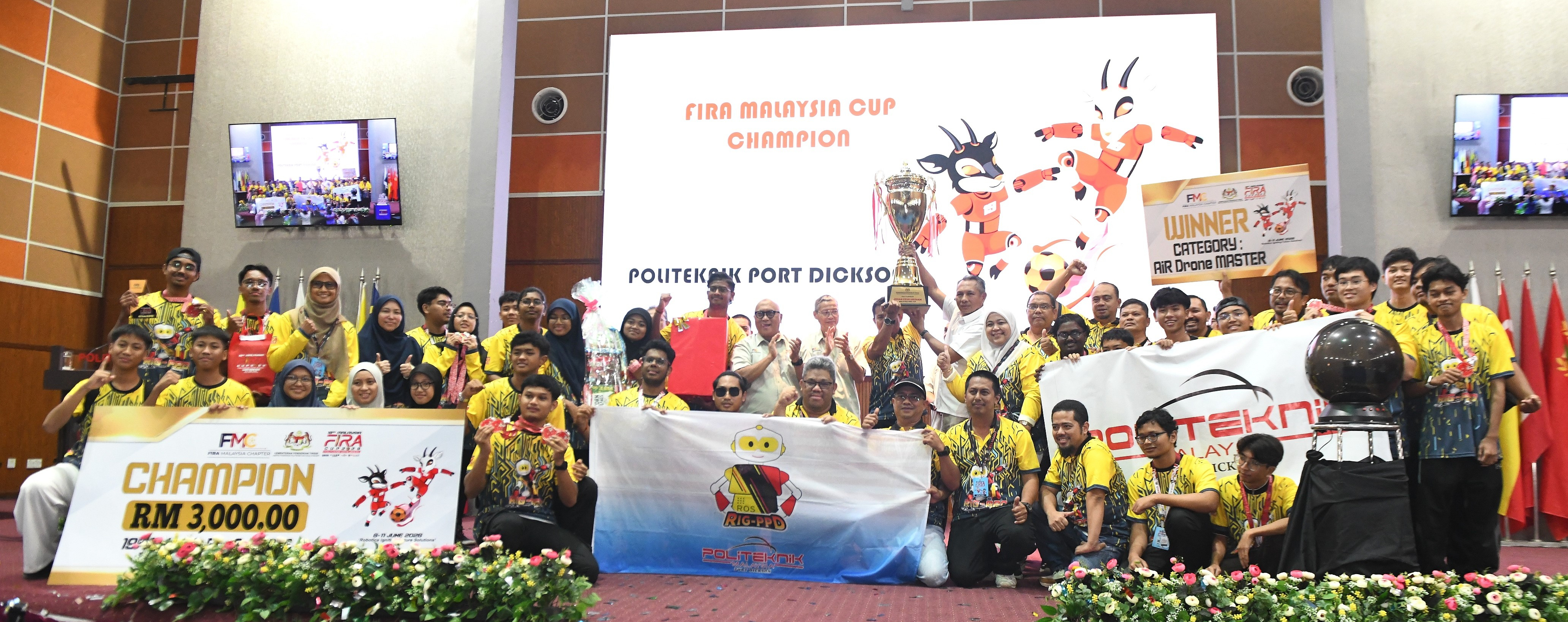 Kejohanan 19th Malaysia FIRA Cup 2026: Politeknik Port Dickson Dinobat Juara Keseluruhan