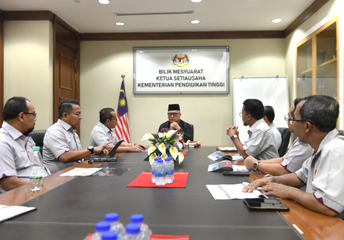 KSU KPT Terima Kunjungan UTM, Teliti Perkembangan Semasa dan Hala Tuju Universiti