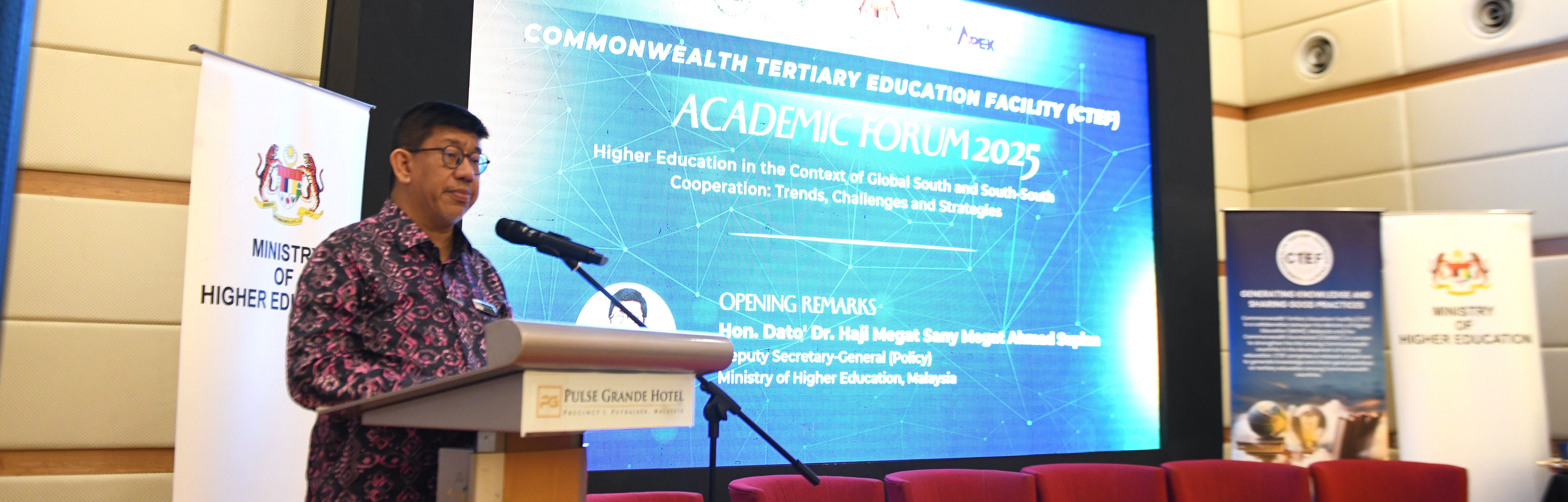 Forum Akademik CTEF 2025: Perkukuh Pendidikan Tinggi Global Selatan Melalui Kerjasama Sejagat