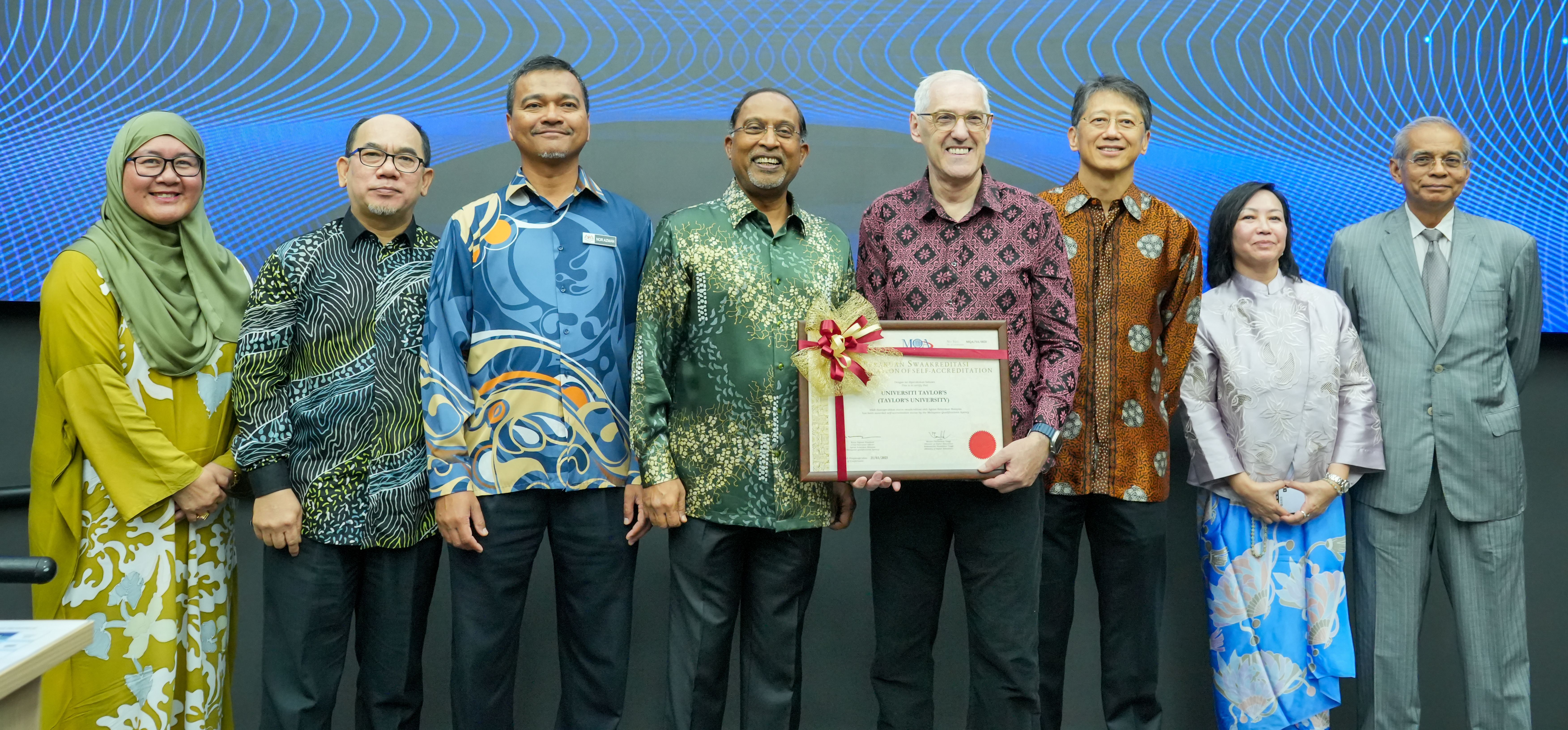 Taylor’s University Terima Pengiktirafan Status Swaakreditasi Daripada MQA