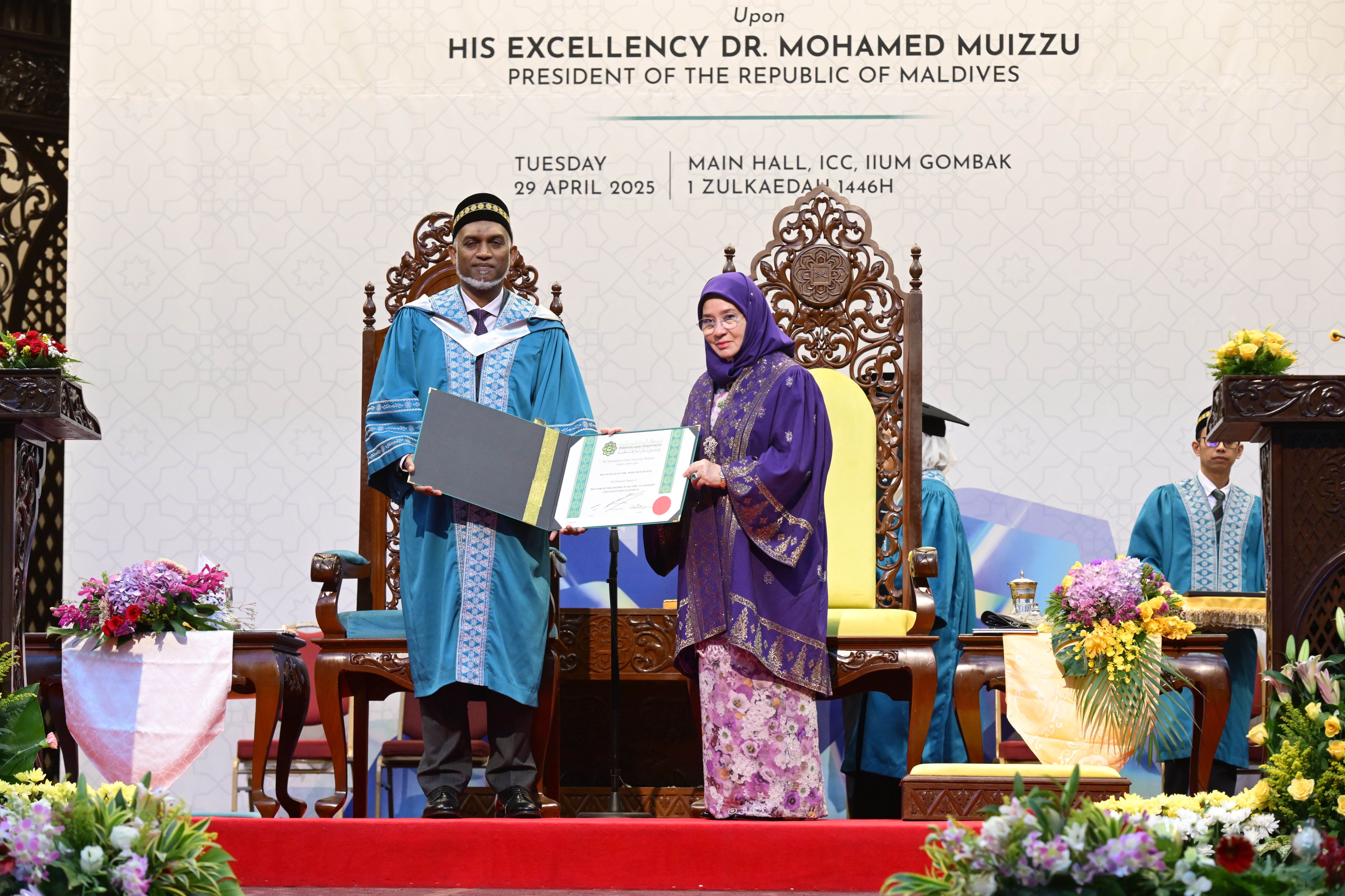 KPT Perkukuh Diplomasi Pendidikan Antarabangsa Melalui Penganugerahan Ijazah Kehormat Kepada TYT Presiden Maldives